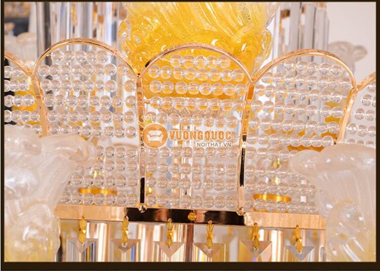 Đèn chùm pha lê ánh sáng vàng lấp lánh CM201-17